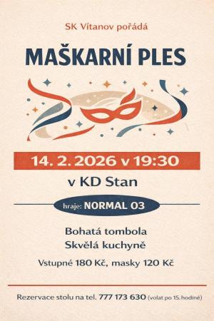 maškarní ples s tancem