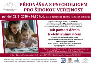 přednáška s psychologem