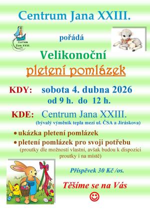 pletení velikonočních pomlázek