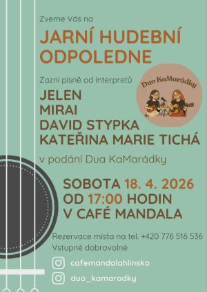 hudební odpoledne v kavárně