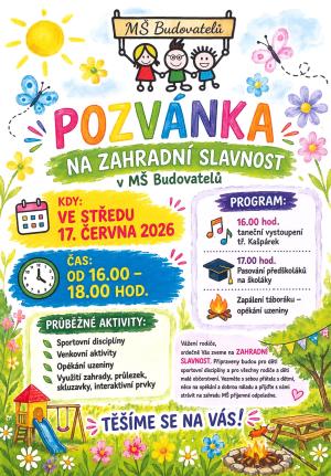 zahradní slavnost s aktivitami