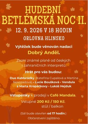 hudební vystoupení v sále